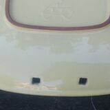 Decorative plate/serving dish in glazed ceramic from the 50s/60s, signed