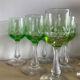 Set of 10 uraline glasses from the 1970s.
