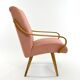 Vintage Czechoslovakian armchair renovated pink