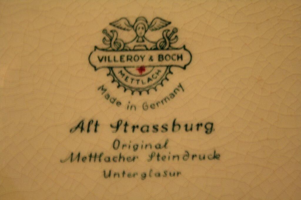Tureen Villeroy and Boch Mettlach old Strasbourg