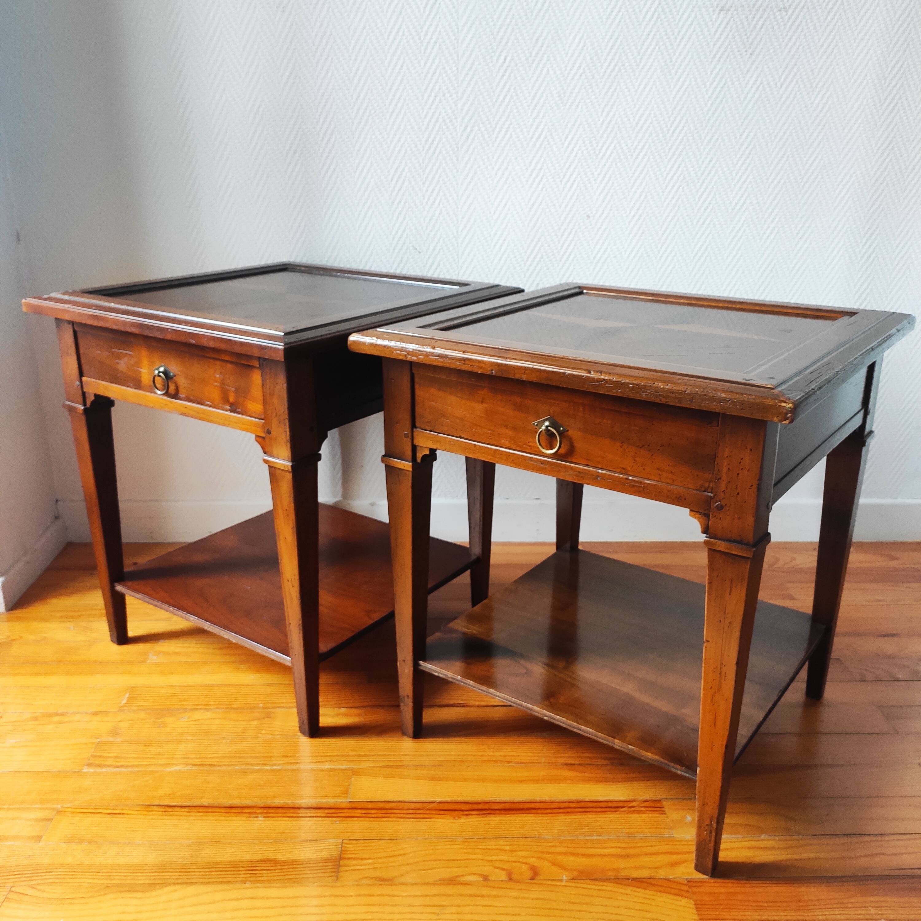 Pair of side tables, made in France