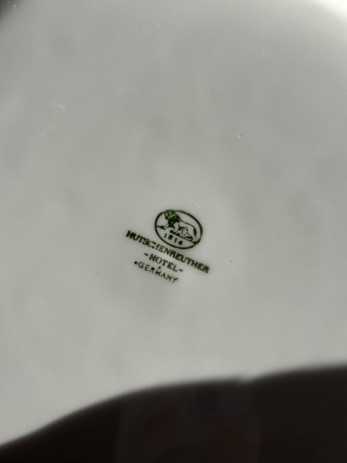 Vintage octagonal plates German porcelain