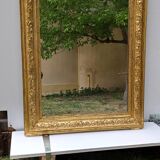 Golden mirror in louis-philippe style around 1870