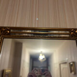 Mirror with a glazing bar