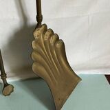 Accessoires de cheminée anciens en laiton