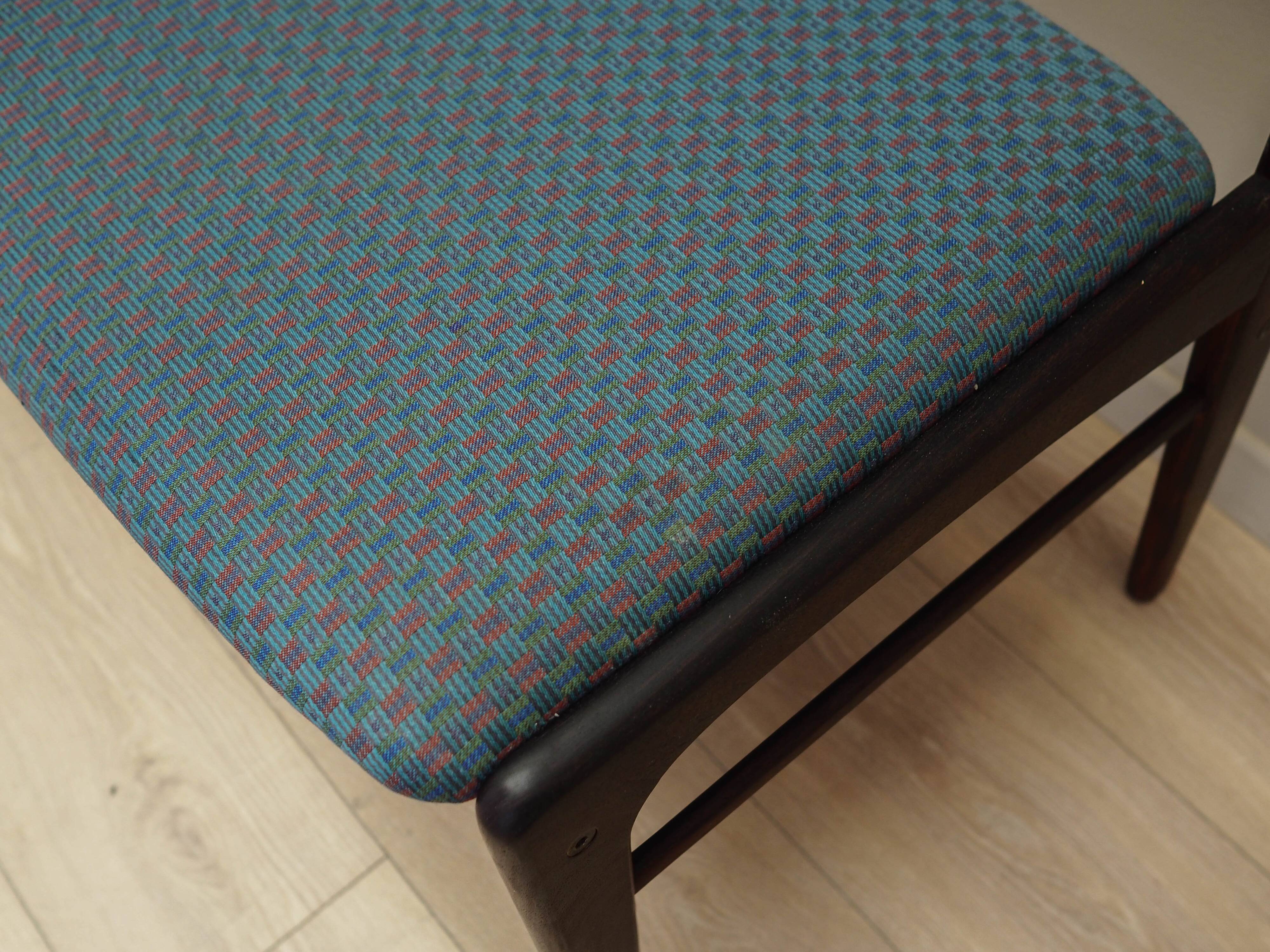 Set of three rosewood chairs, Danish design, 1970s, production: Denmark