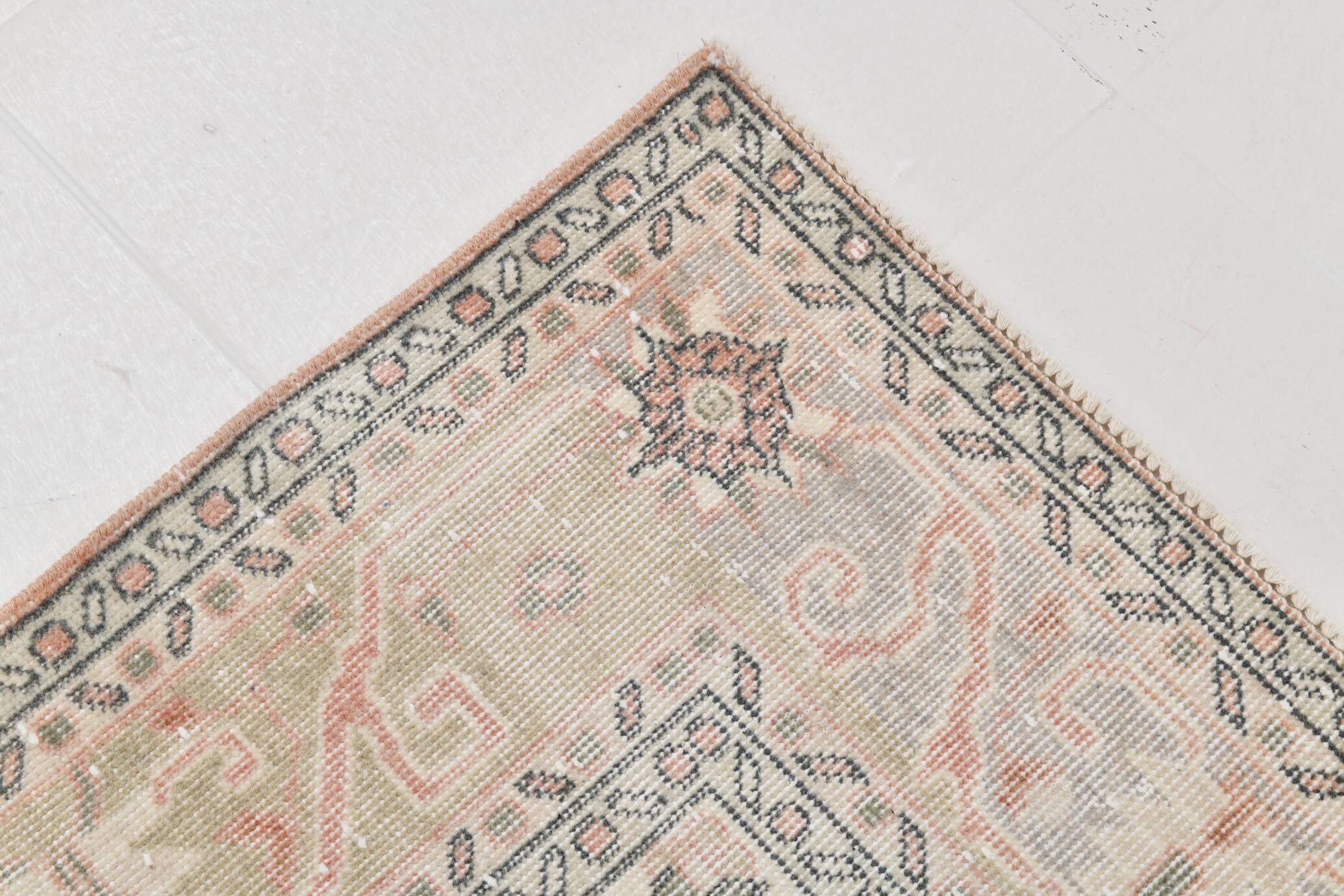 7x11 Vintage Large Area Handmade Wool Oushak Vintage Rug, 216x335 Cm