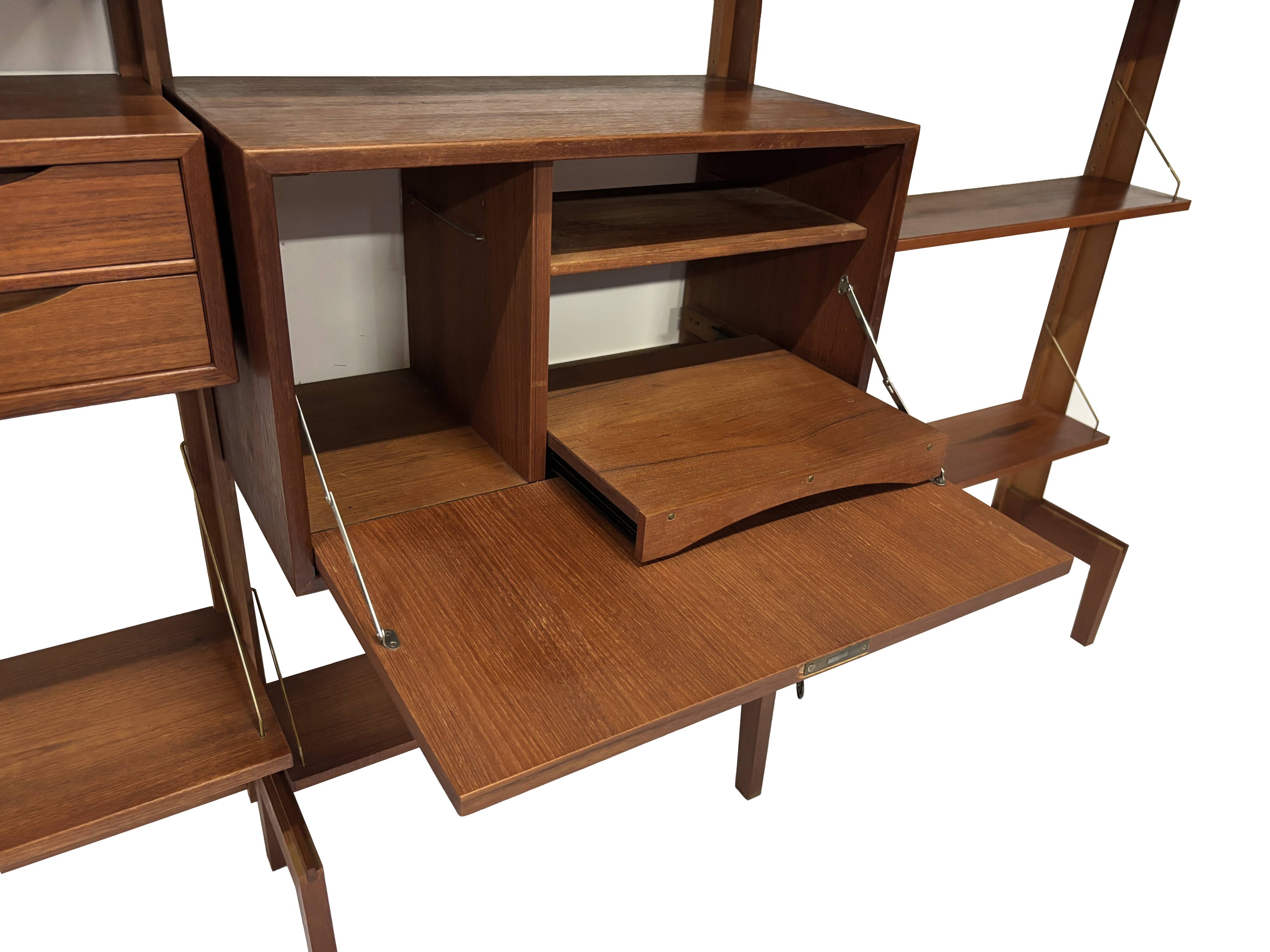 Système mural autoportant vintage Torbjorn Afdal Design scandinave des années 60