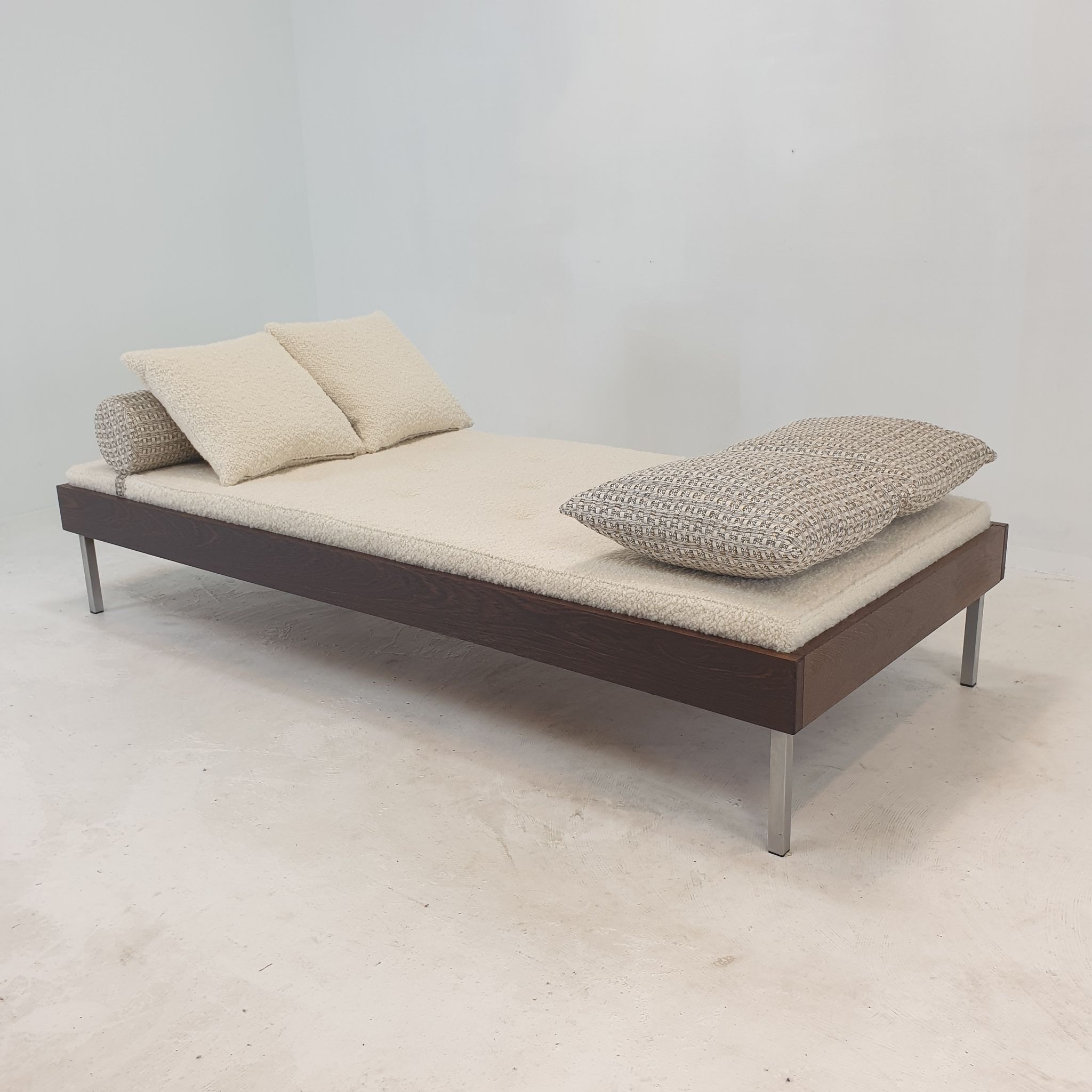 Wengé Daybed with Dedar Cushions and Bolster, 1970s