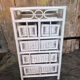 Lot 3 meubles commodes rotin blanc vintage