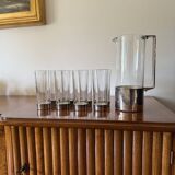 Hollywood Regency silverplate cocktail set, Italy 1970s