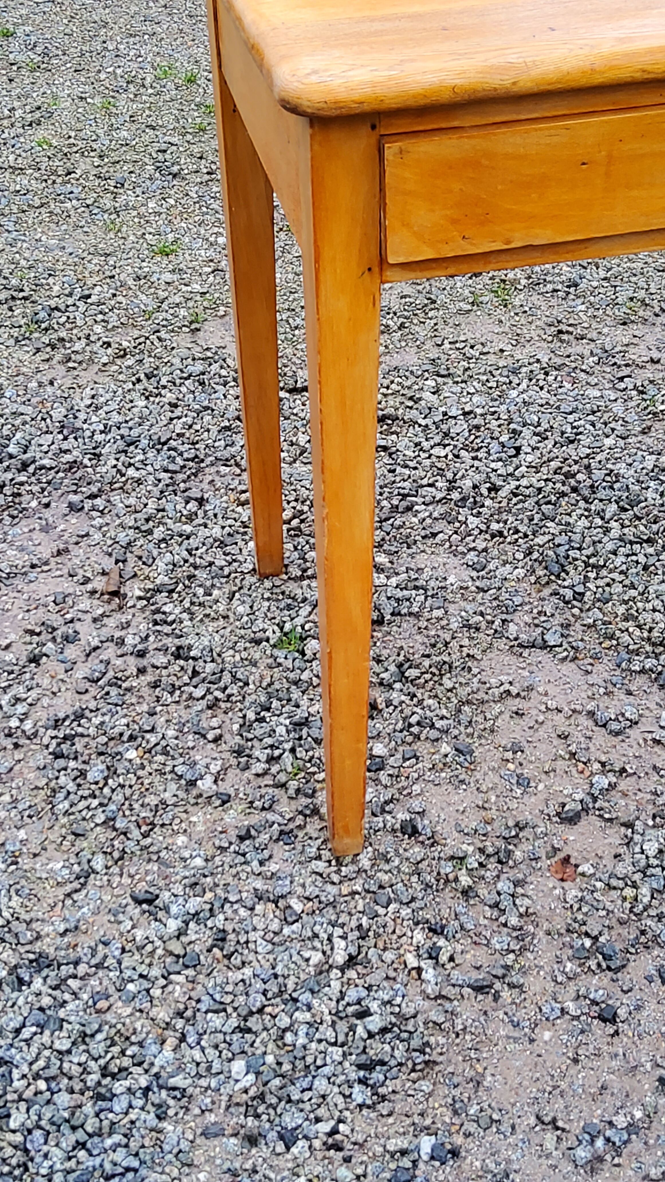 Writing table oak desk feet bobbins from the 50s