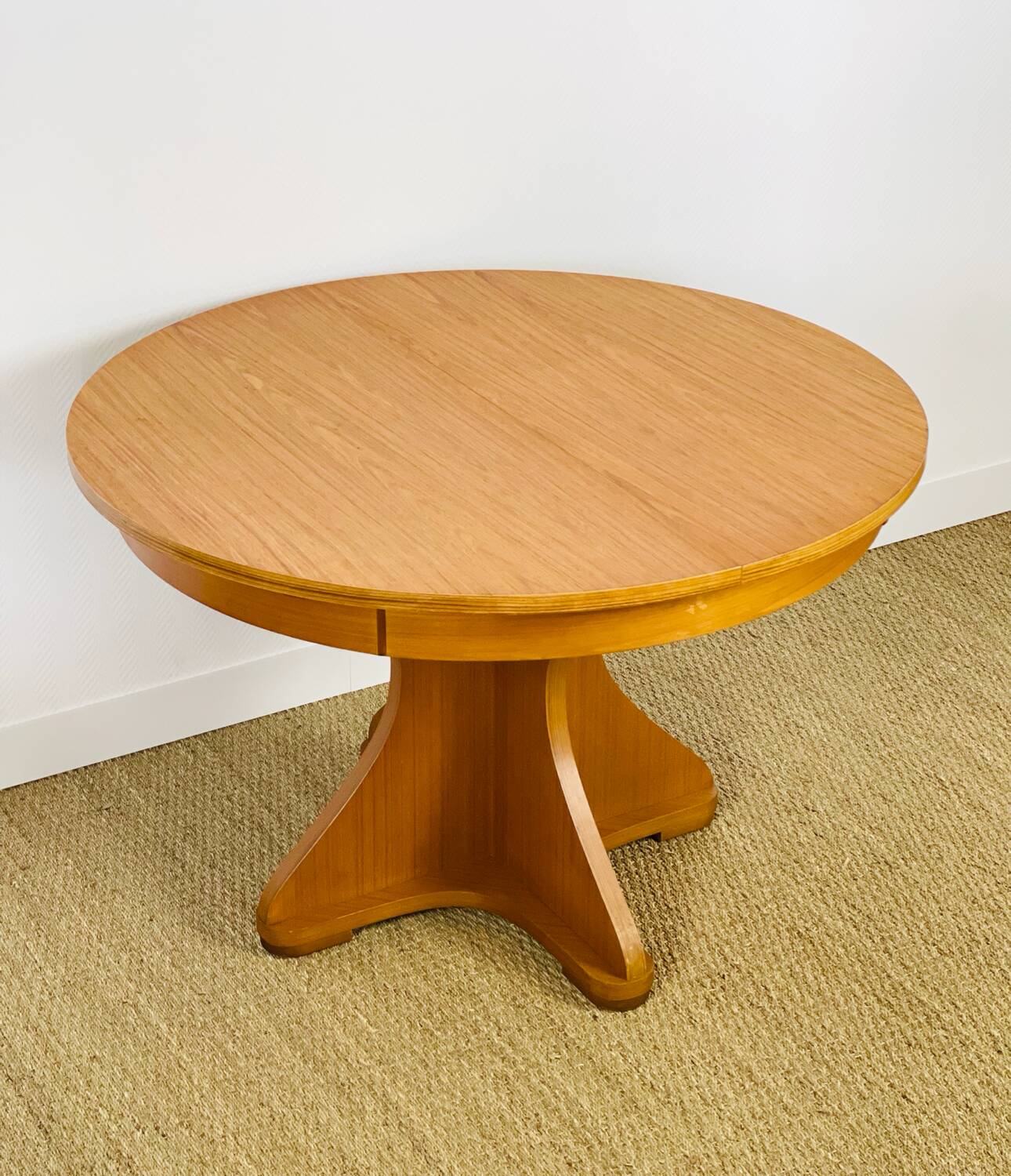 Vintage Scandinavian round dining table