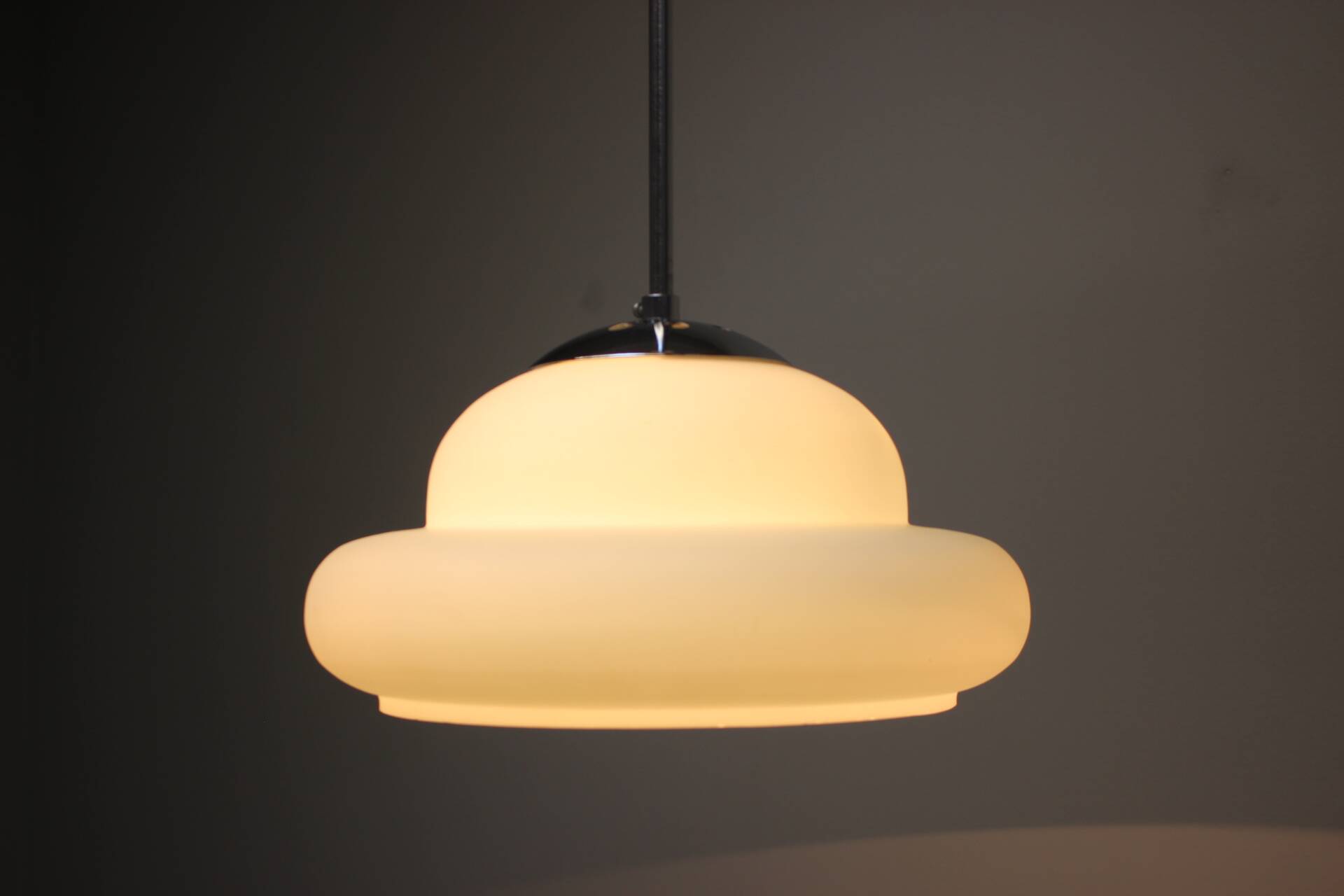 Mid-Century Chrome Pendant, 1960s, Czechoslovakia