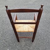 Fauteuil enfant en bois et paille