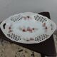 Plat porcelaine décor floral