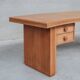 Bureau Français Courbé Mid-Century en Chêne