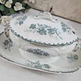 Small iron clay soup tureen