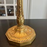 art deco brass lamp