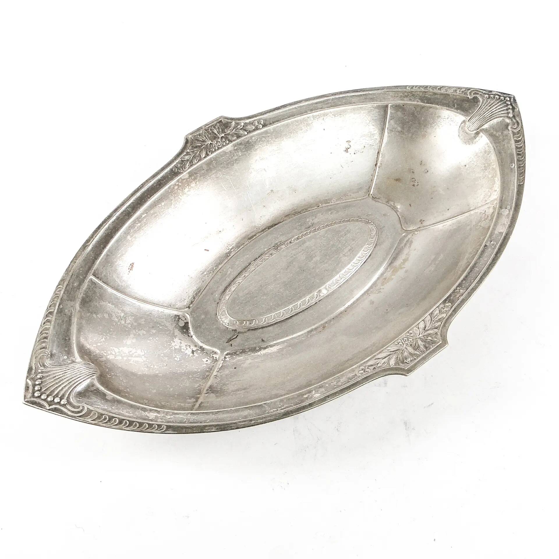 Art Nouveau platter, silver-plated brass, WMF, Germany, early 20th century