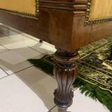 Antique armchair, Voltaire, styled swan neck restoration