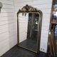 Napoleon III mirror from the 19th century with gold leaf, 190cm H