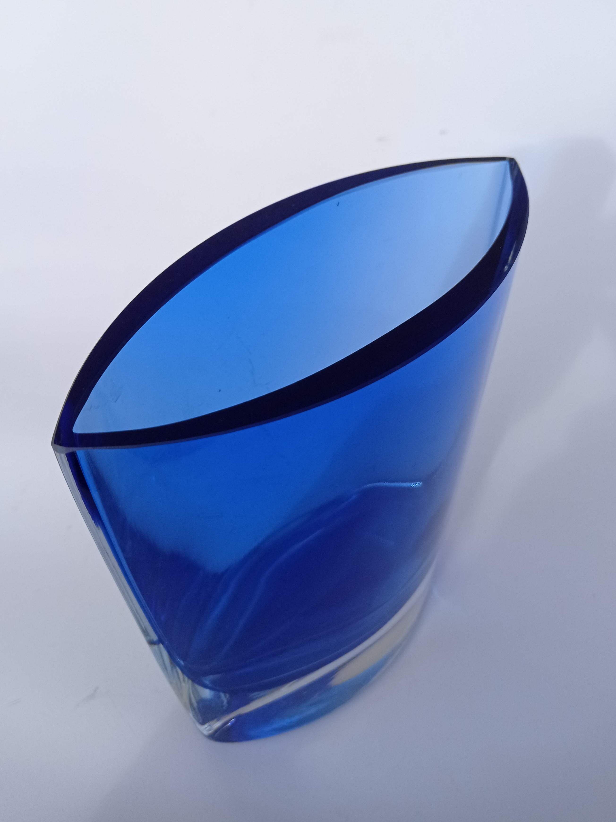 Vintage glass vase Murano Sommerso 1970