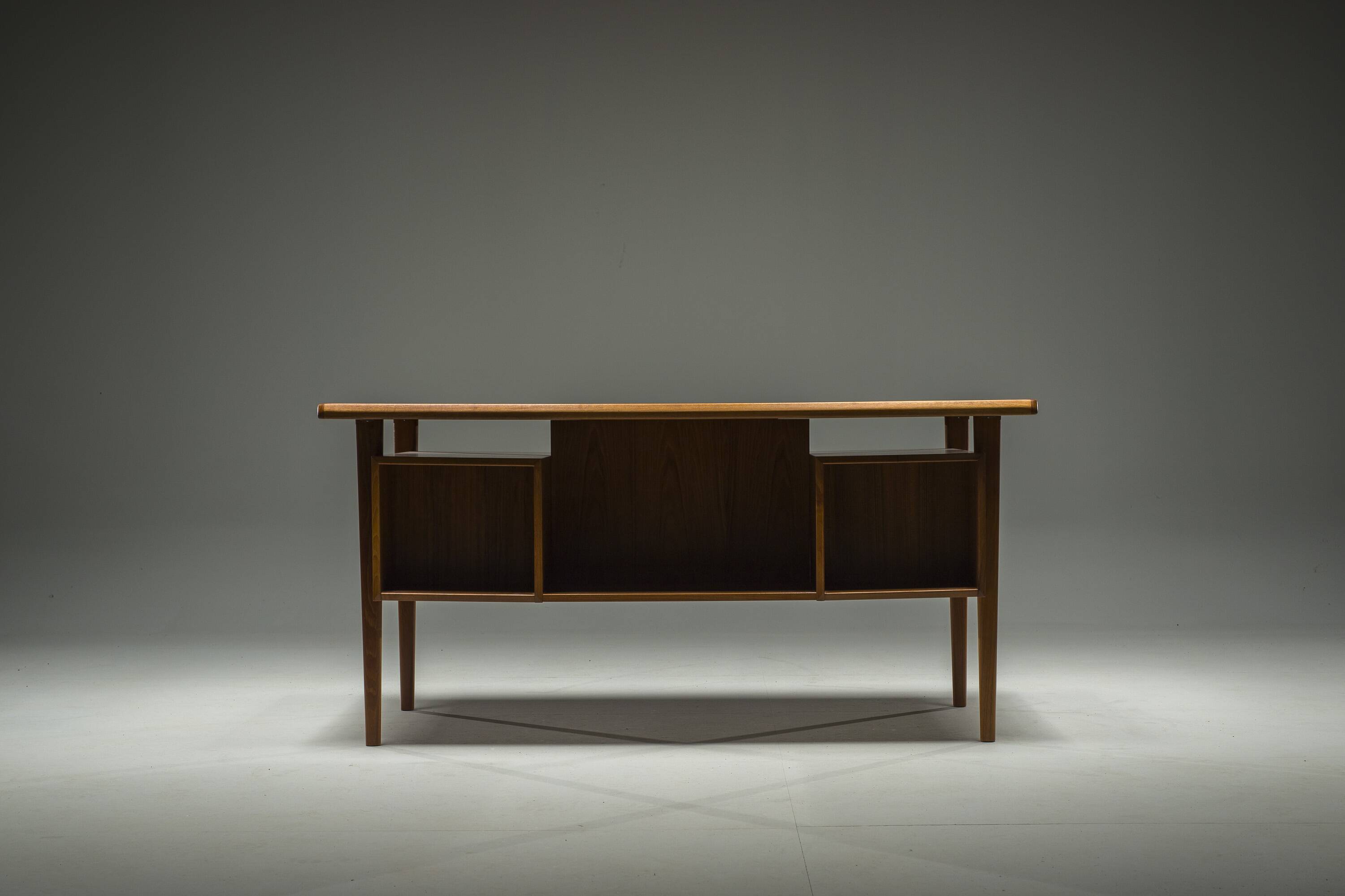 Danish Teak Desk by Peter Lovig Nielsen for Hedensted Mobelfabrik, 1964