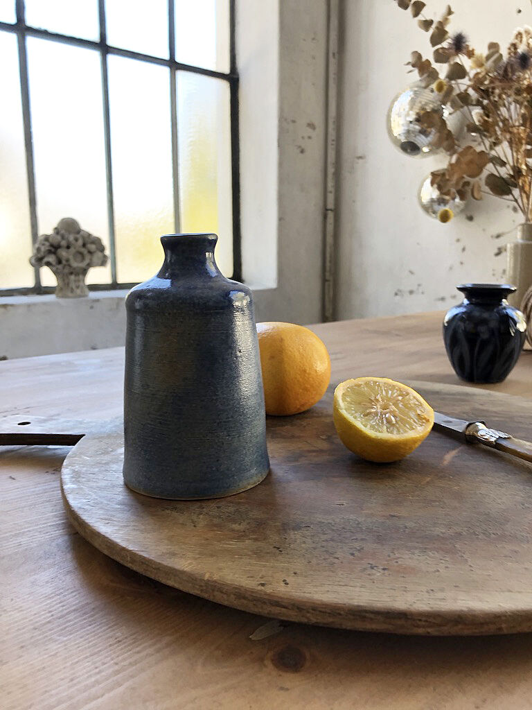 Blue handmade vase