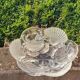 Mikasa crystal salad bowl with seashell and crab design