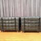 Paire de fauteuils Kubus 8020, conçus par Josef Hoffmann, Wittmann, Autriche