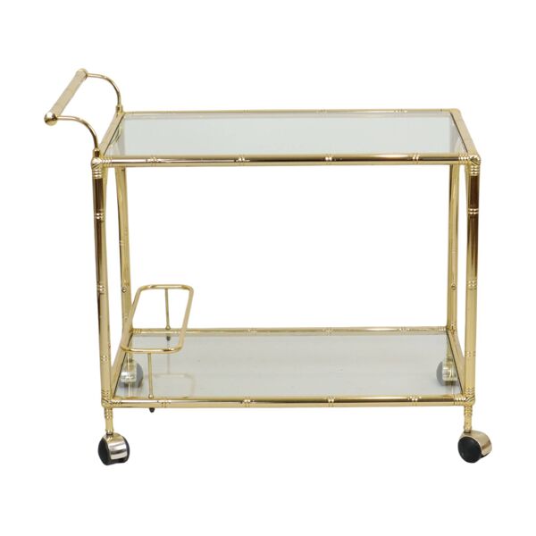 Desserte en faux bambou de style Hollywood Regency par Orsenigo, Italie