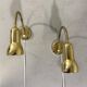 Brass flexible wall lamps, set of 2, 1960’s