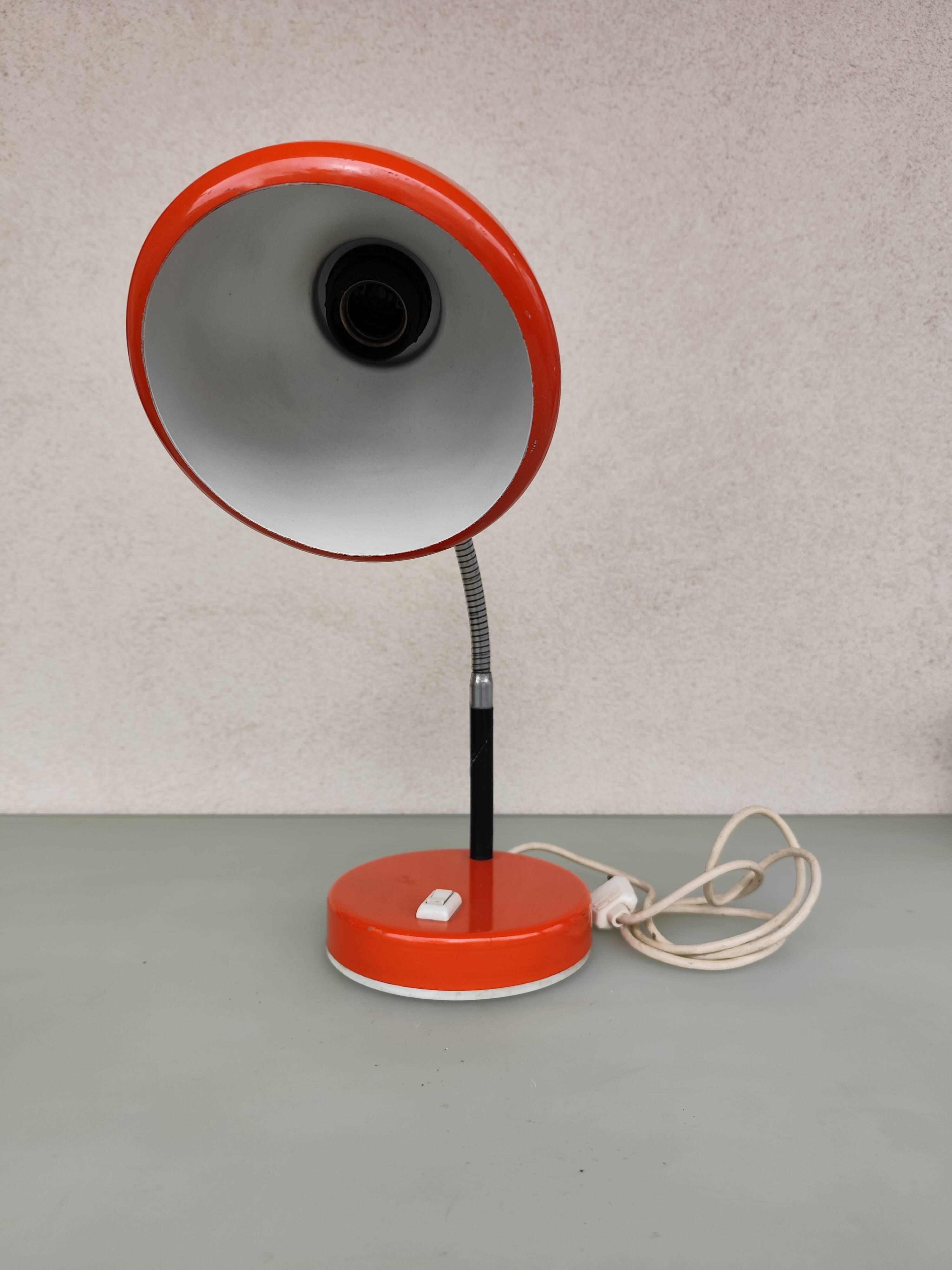 Orange vintage lamp