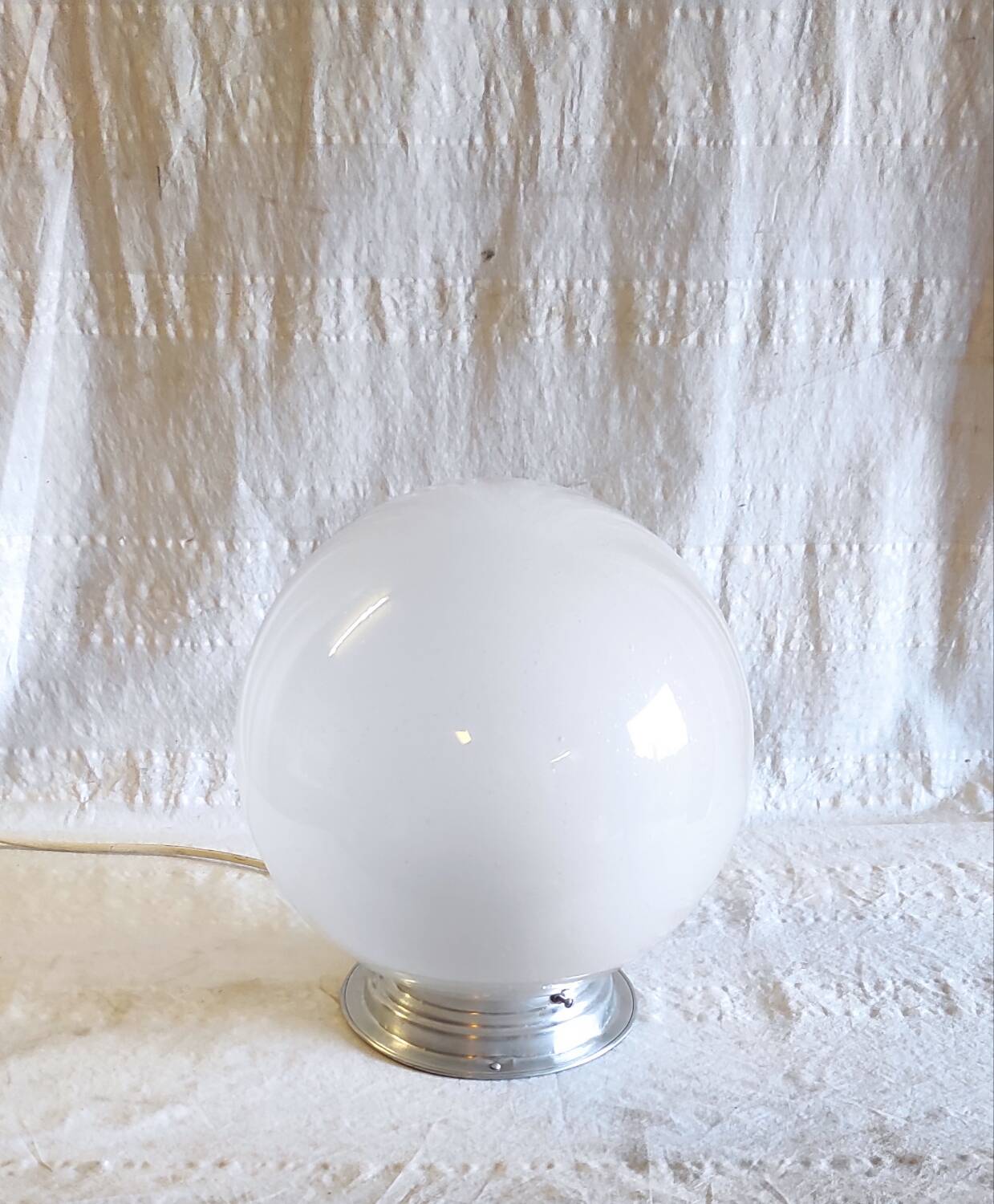 Bauhaus style ceiling light in blown glass - mid 20th century