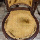 Série de 6 chaises raquettes style Louis XVI en acajou vers 1880