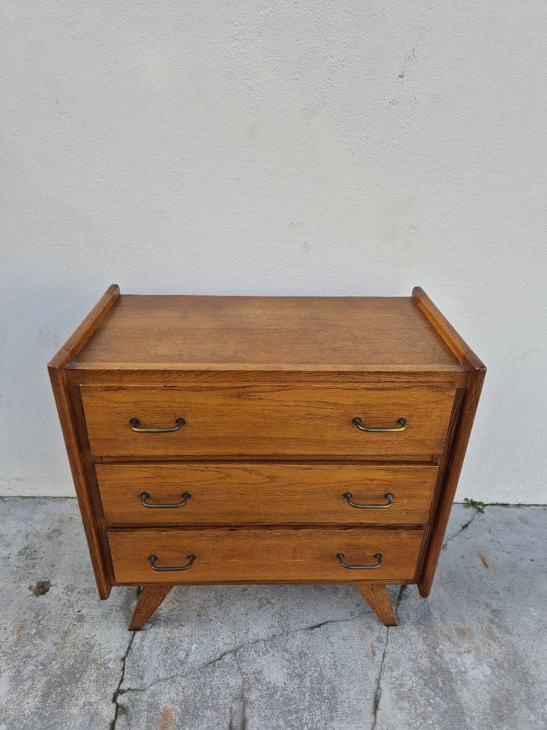 Commode vintage design pieds compas 1950s