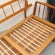 1950s daybed in cherrywood, fresh fabric, WK Furnitures