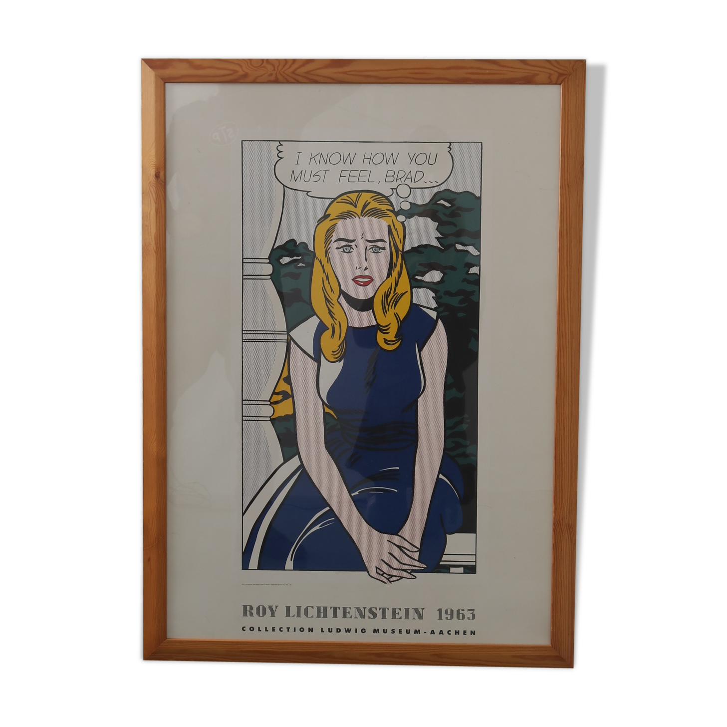 1980s Roy Lichtenstein museum poster, designed for the Ludwing Museum in Germany