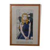Affiche du musée Roy Lichtenstein des années 1980, conçue pour le Musée Ludwing en Allemagne