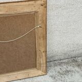 Gold gilded wood style mirror