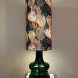 Vintage Doria lamp in green opaline glass with internal lighting by Doria Leuchten, 1970s.