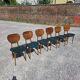 6 chaises scandinaves en chêne des années 60