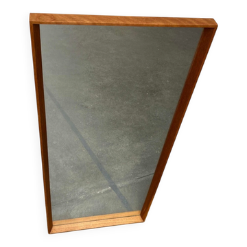 Mid-Century Modern Danish Teak Wall Mirror, 1960s
