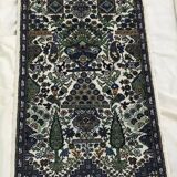 Tableau Tapis noué à main en soie naturelle