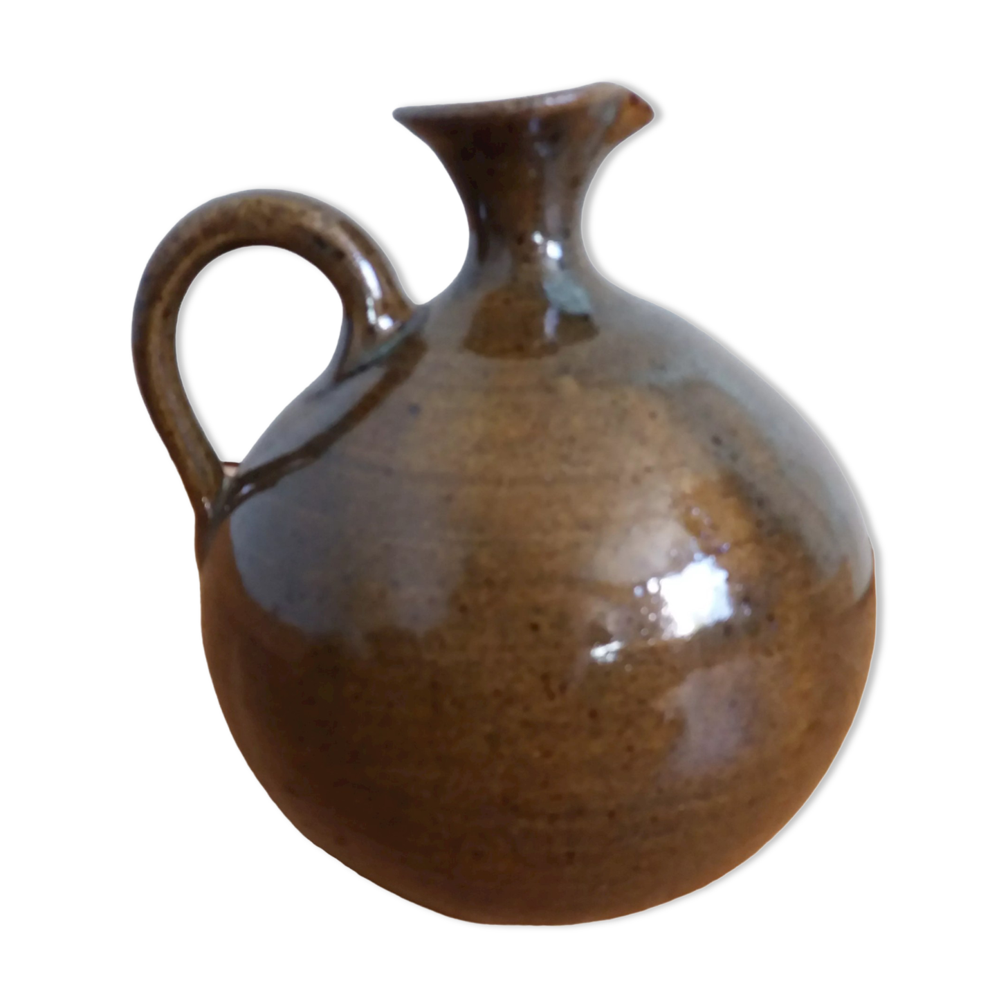 Vase pitcher ball candy sandstone pyrite artisanal pottery of the Bois de Laud