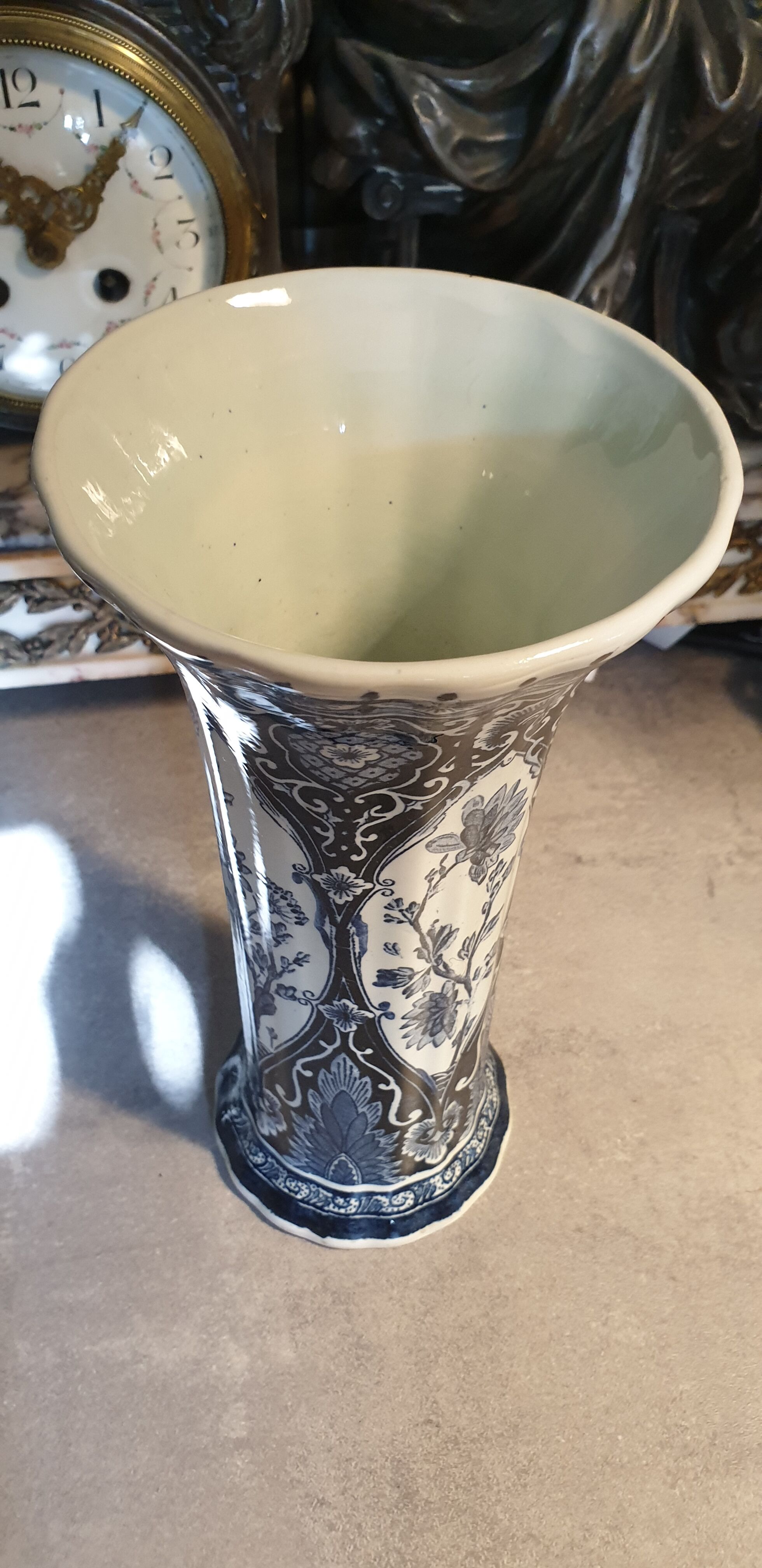 Delft earthenware vase