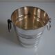 Vintage silver metal ice bucket