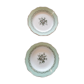 Lot of 15 flat plates and 10 creuses L'amandinoise