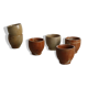 Set de 6 coquetiers en grès